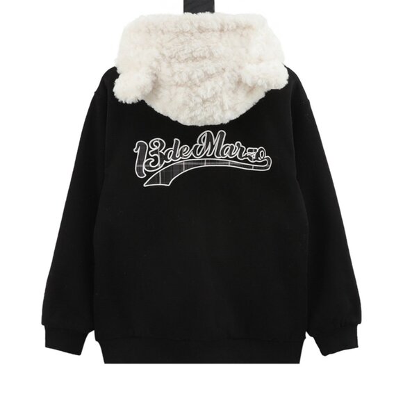 13De Marzo Animal Hooded Jacket Black